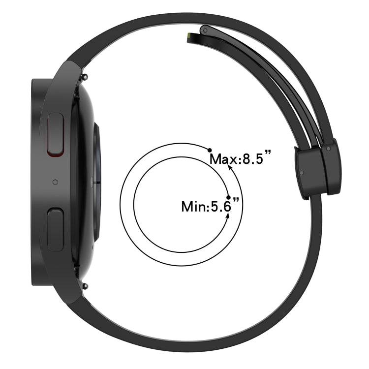 Folding Magnetic Clasp Silicone Watch Band