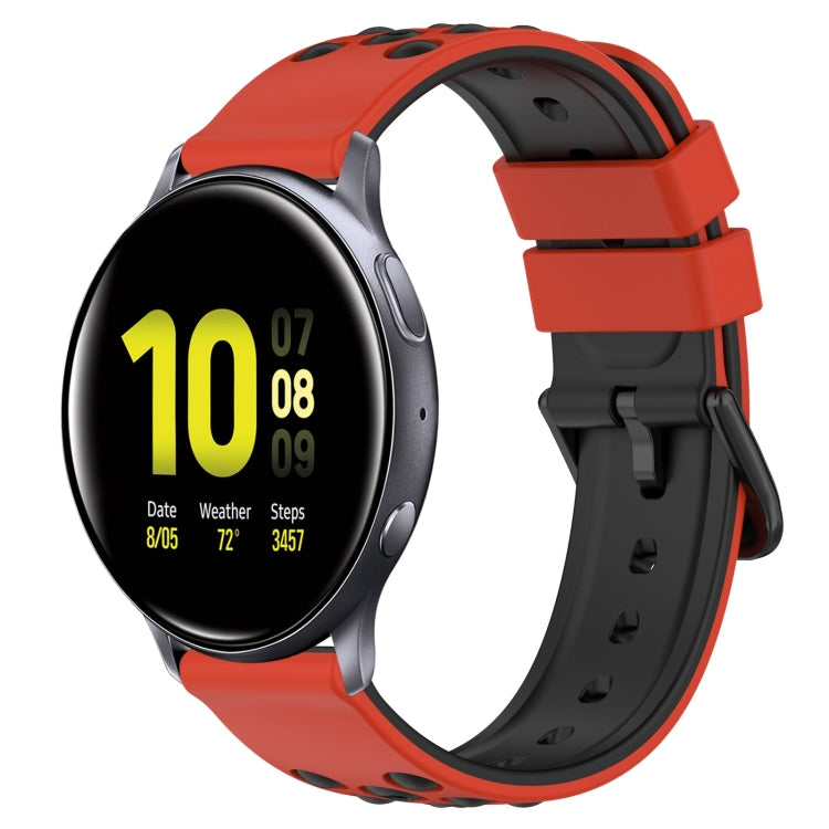 20mm Two-Color Porous Silicone Watch Band