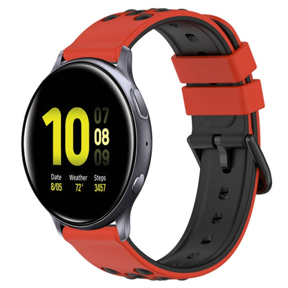 20mm Two-Color Porous Silicone Watch Band