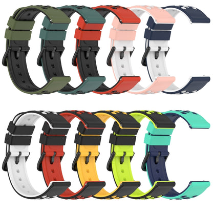 20mm Two-Color Porous Silicone Watch Band