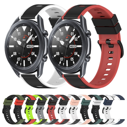 22mm Two-Color Porous Silicone Watch Band