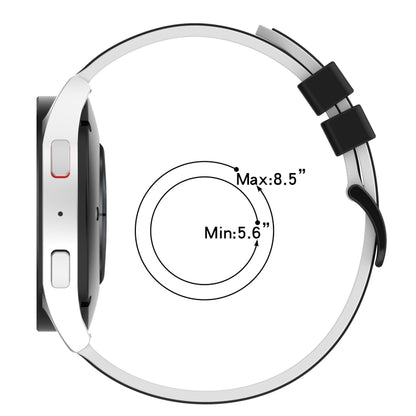 22mm Two-Color Silicone Watch Band