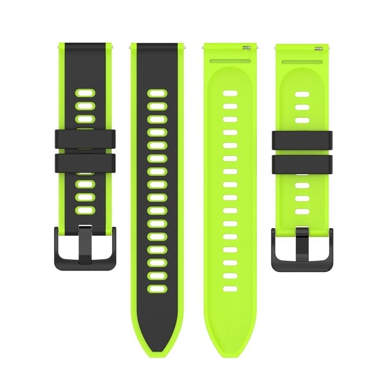 22mm Two-Color Silicone Watch Band