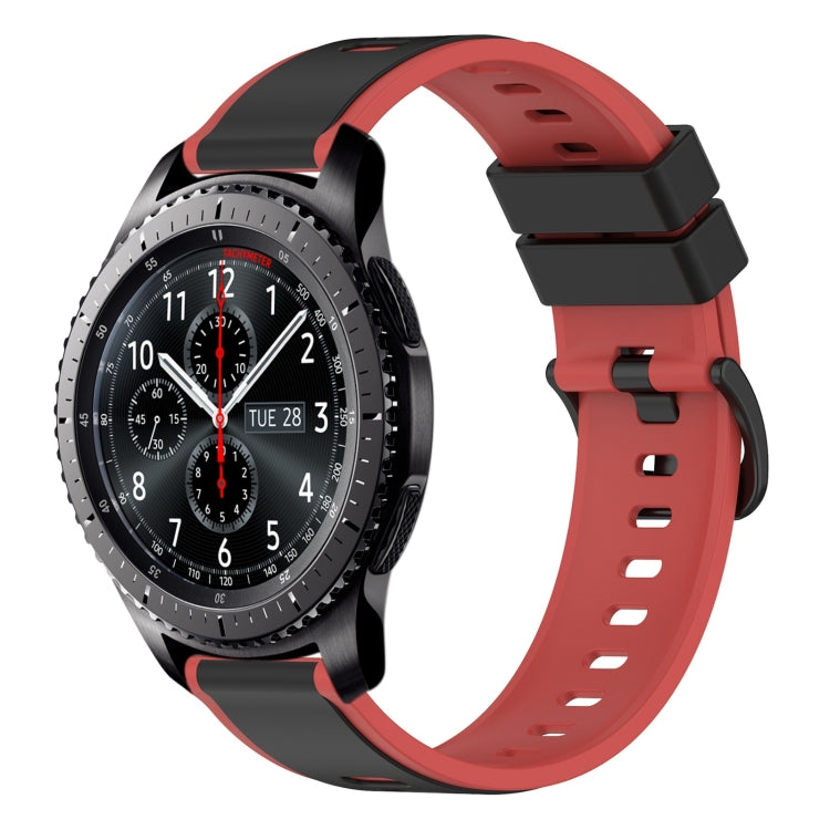 22mm Two-Color Silicone Watch Band