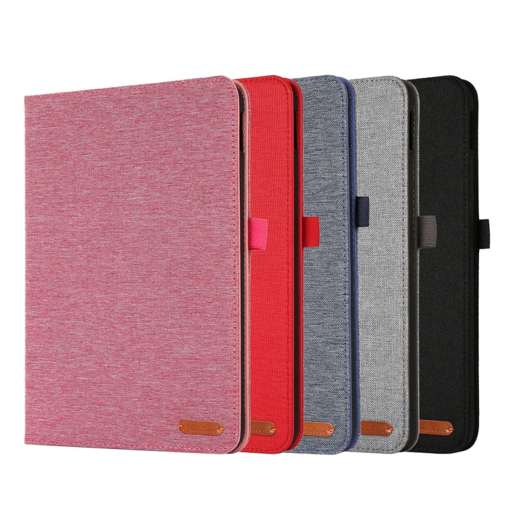 Fabric Leather Tablet Case with Name Card Clip