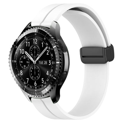 22mm Solid Color Magnetic Clasp Silicone Watch Band