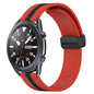 22mm Folding Magnetic Clasp Silicone Watch Band