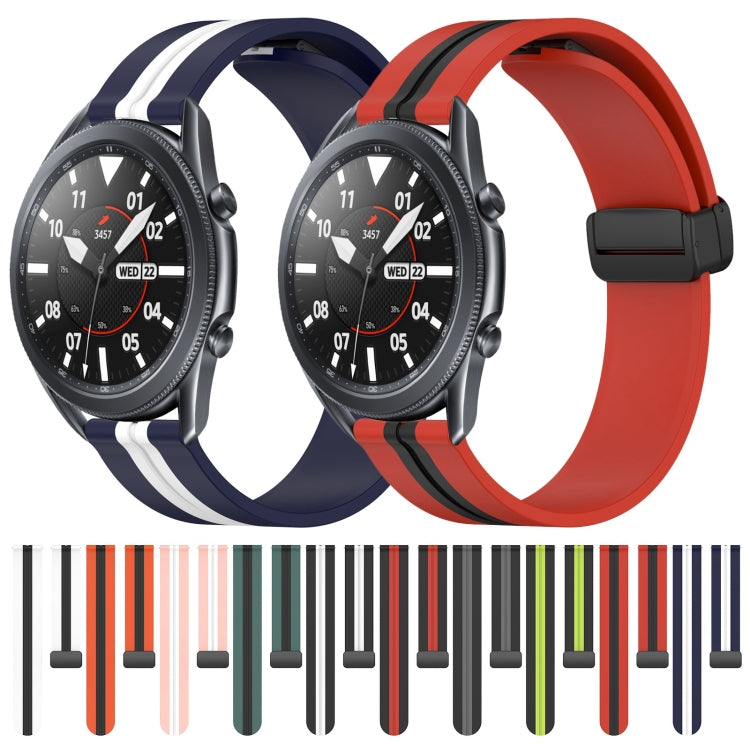 22mm Folding Magnetic Clasp Silicone Watch Band