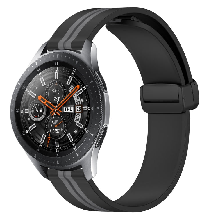 22mm Folding Magnetic Clasp Silicone Watch Band