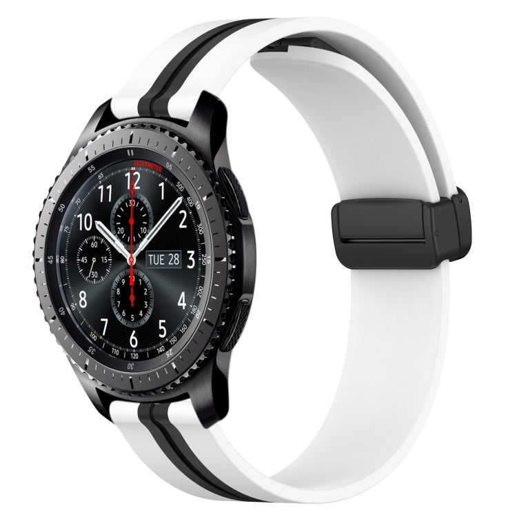 22mm Folding Magnetic Clasp Silicone Watch Band