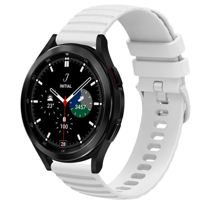 20mm Wavy Dot Pattern Solid Color Silicone Watch Band