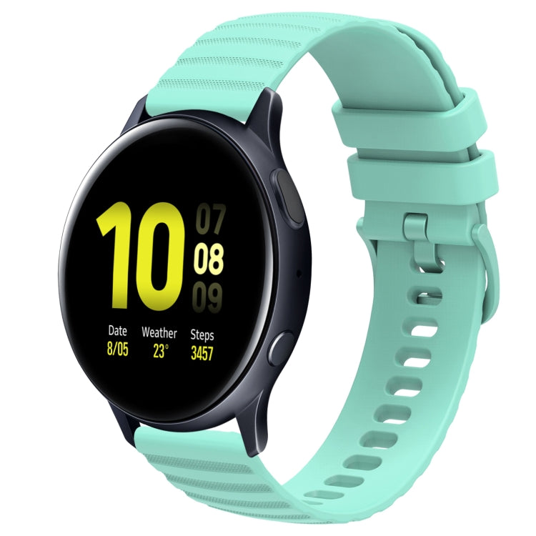 20mm Wavy Dot Pattern Solid Color Silicone Watch Band