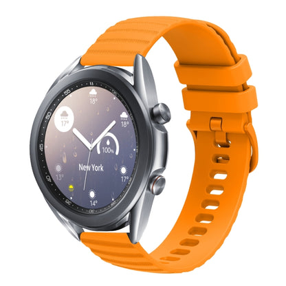 22mm Wavy Dot Pattern Solid Color Silicone Watch Band