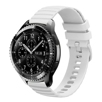 22mm Wavy Dot Pattern Solid Color Silicone Watch Band