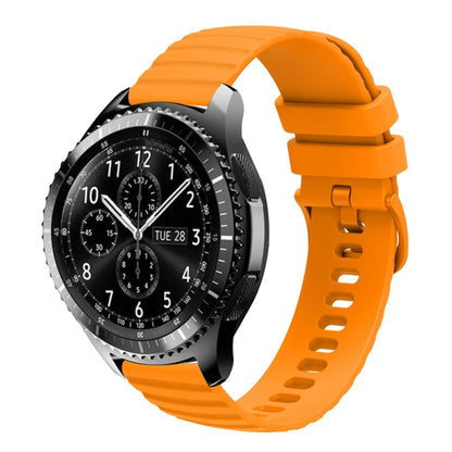 22mm Wavy Dot Pattern Solid Color Silicone Watch Band