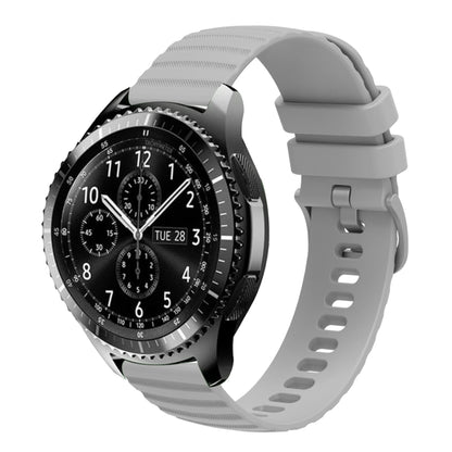 22mm Wavy Dot Pattern Solid Color Silicone Watch Band