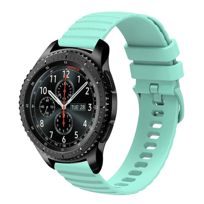 22mm Wavy Dot Pattern Solid Color Silicone Watch Band