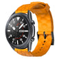 22mm Football Pattern Solid Color Silicone Watch Band