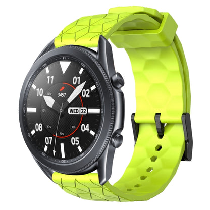 22mm Football Pattern Solid Color Silicone Watch Band