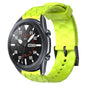 22mm Football Pattern Solid Color Silicone Watch Band