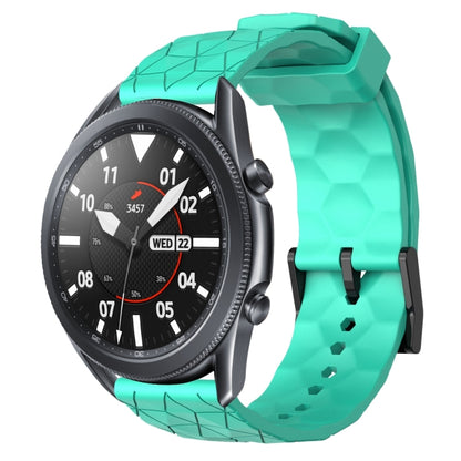22mm Football Pattern Solid Color Silicone Watch Band