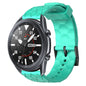 22mm Football Pattern Solid Color Silicone Watch Band