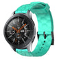 22mm Football Pattern Solid Color Silicone Watch Band