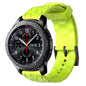 22mm Football Pattern Solid Color Silicone Watch Band