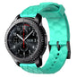 22mm Football Pattern Solid Color Silicone Watch Band