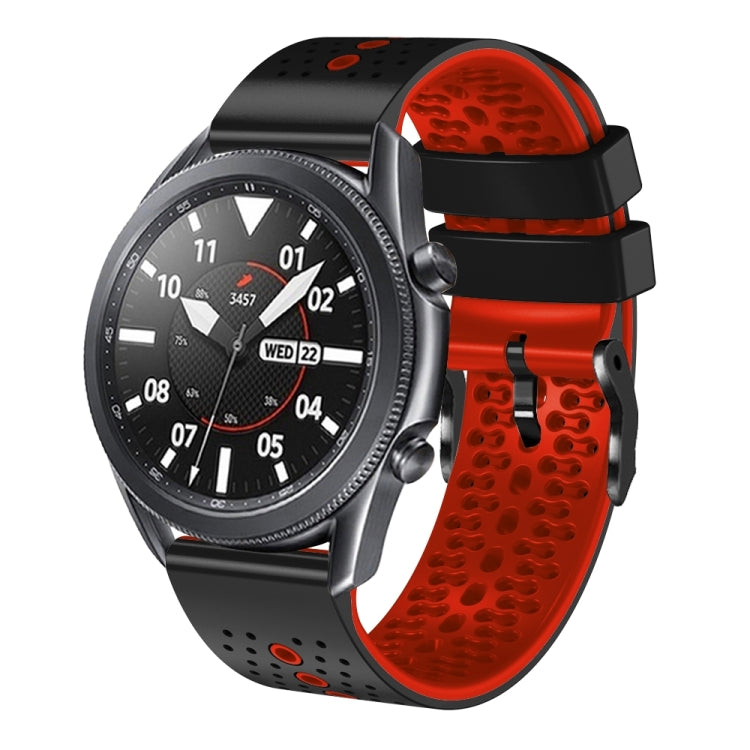 22mm Perforated Two-Color Silicone Watch Band