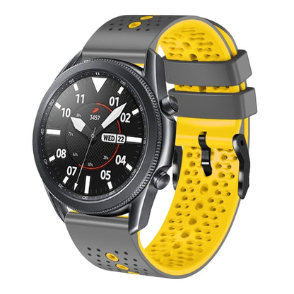 22mm Perforated Two-Color Silicone Watch Band