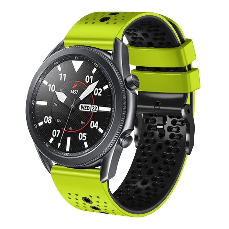 22mm Perforated Two-Color Silicone Watch Band