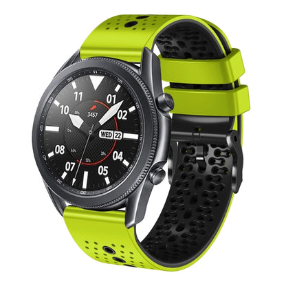 22mm Perforated Two-Color Silicone Watch Band