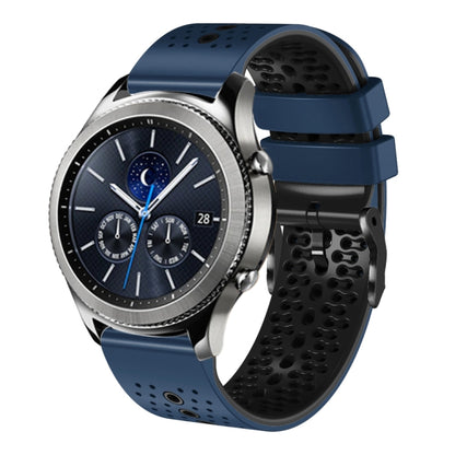 22mm Perforated Two-Color Silicone Watch Band