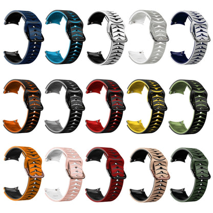 Curved Texture Silicone Watch Band