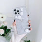 3D Pearl Bow Rose Glitter Epoxy TPU Phone Case