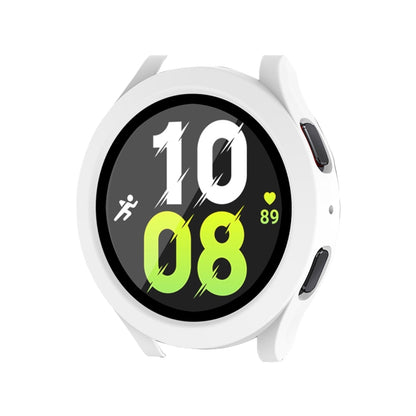 For Samsung Galaxy Watch4/5 44mm ENKAY Hat-Prince Waterproof Full Coverage PC Frame + 9H Tempered Glass Case