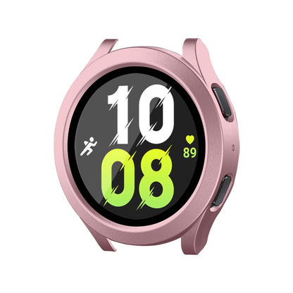 For Samsung Galaxy Watch4/5 44mm ENKAY Hat-Prince Waterproof Full Coverage PC Frame + 9H Tempered Glass Case