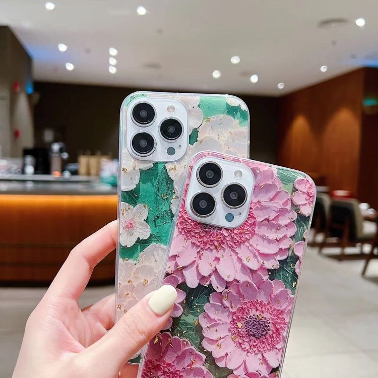Gold Foil Oil Painting Epoxy TPU Phone Case