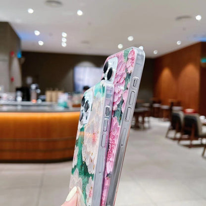 Gold Foil Oil Painting Epoxy TPU Phone Case