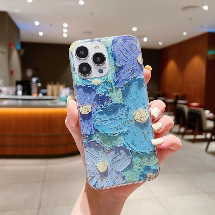 Gold Foil Oil Painting Epoxy TPU Phone Case