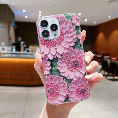 Gold Foil Oil Painting Epoxy TPU Phone Case