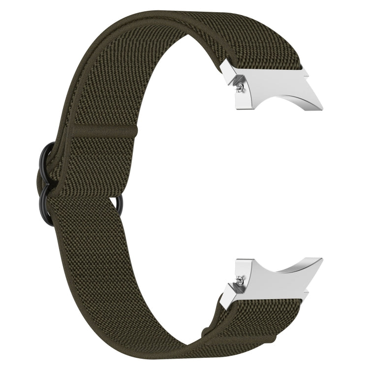 Nylon Stretch Black Buckle Watch Band