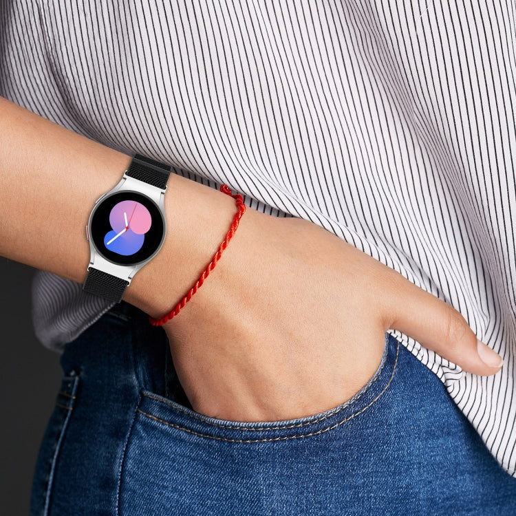 Nylon Stretch Black Buckle Watch Band