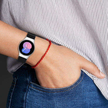 Nylon Stretch Black Buckle Watch Band