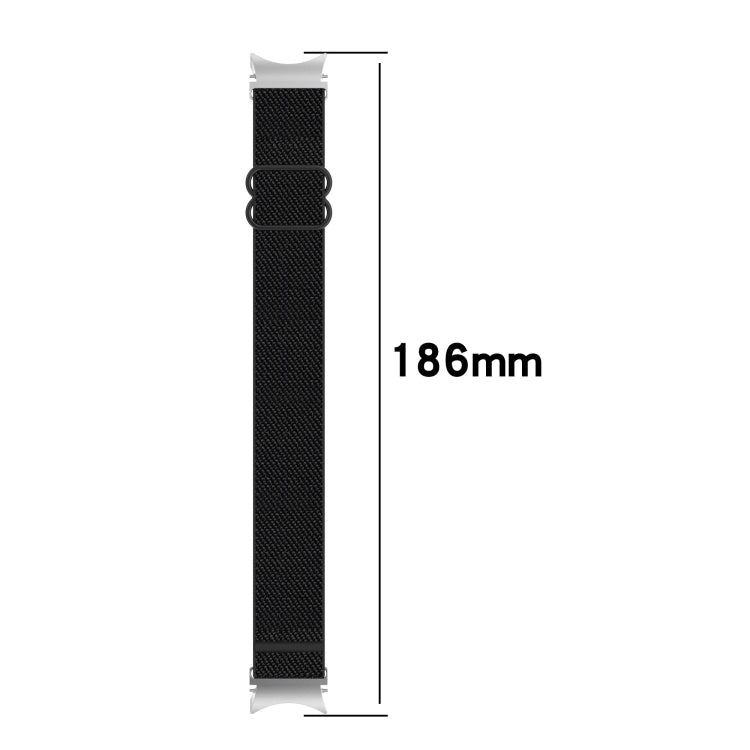 Nylon Stretch Black Buckle Watch Band