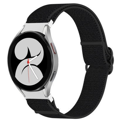 Nylon Stretch Black Buckle Watch Band