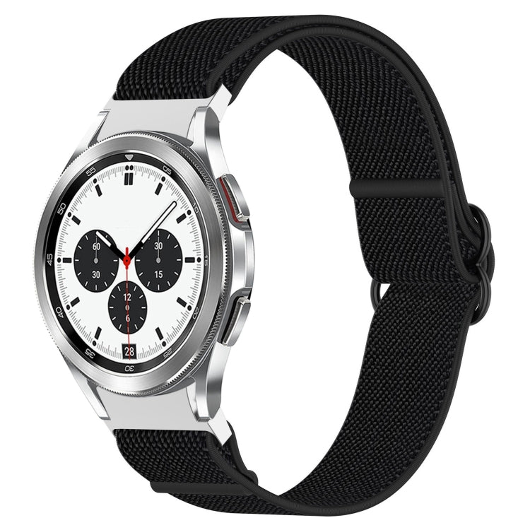 Nylon Stretch Black Buckle Watch Band