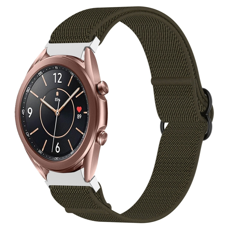 Nylon Stretch Black Buckle Watch Band