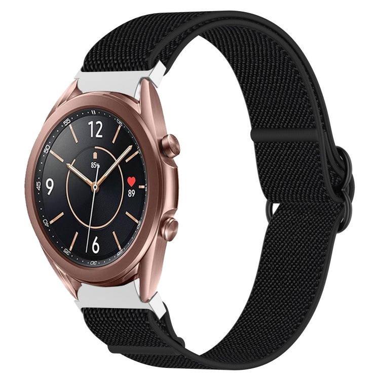 Nylon Stretch Black Buckle Watch Band